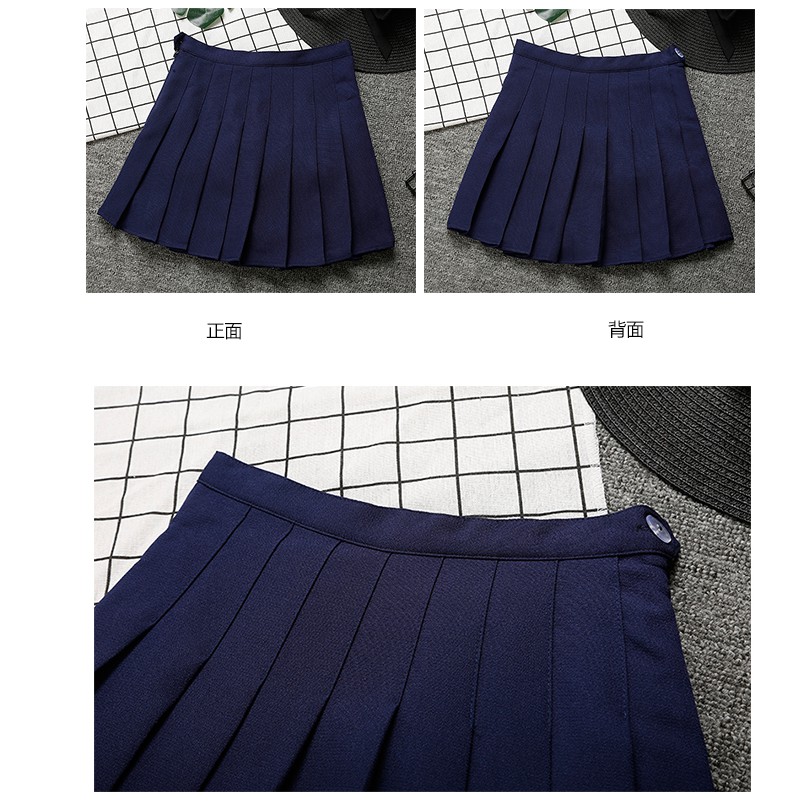 SUXI Chân váy dáng chữ A thiết kế đơn giản phong cách Hàn Quốc cho nữ