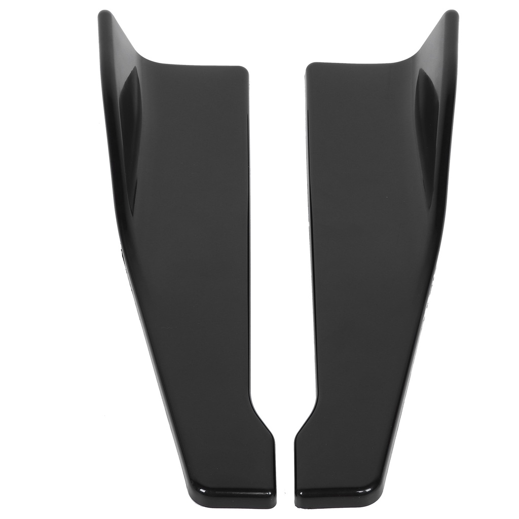 🎉Hàng HOT 2 miếng bọc bảo vệ cản sau Xe hơi Universal Winglet Màu đen bóng Set 2 miếng bảo vệ cản sau xe hơi màu đen chống trầy xước