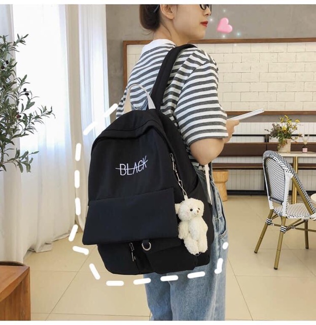 Balo Black Thời Trang