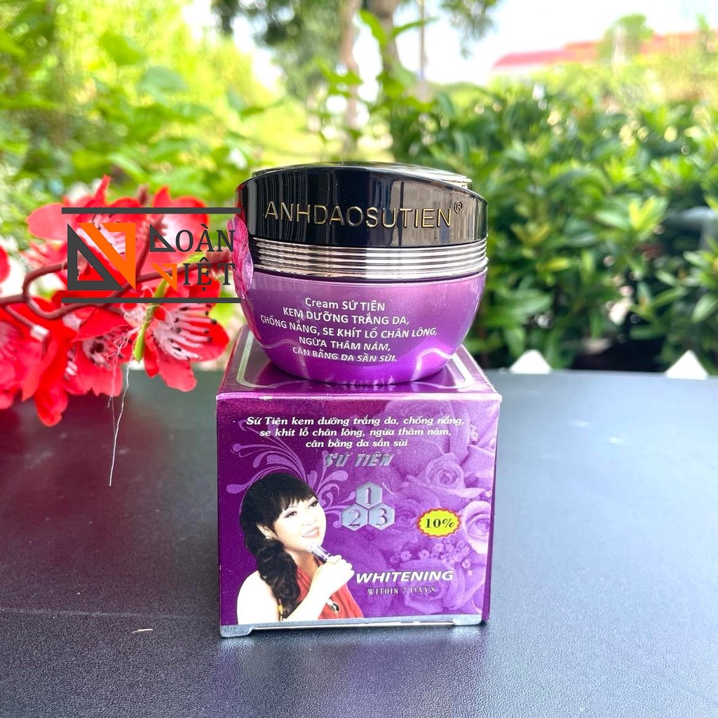 Kem FACE Sứ Tiên tím Anh Đào 10g- Ngừa thâm nám, mụn, se khít lỗ chân lông, cân bằng da sần sùi lão hoá, dưỡng trắng da
