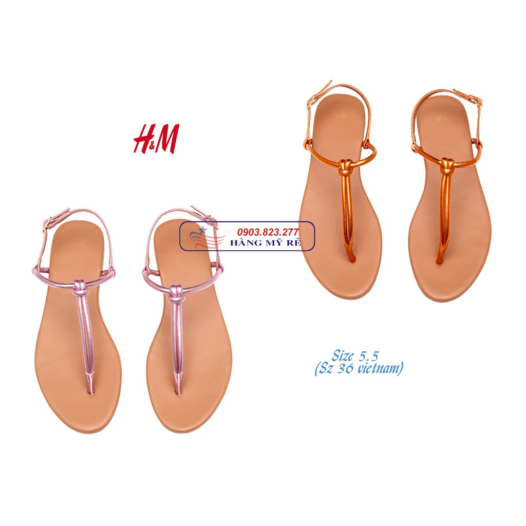Giày sandal kẹp ngón H&M cho Nữ (Hàng Mỹ xách tay)