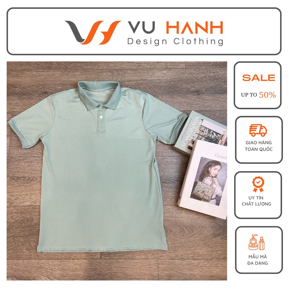 Áo nam Polo xuông phối cổ, áo phông nam | Shop Vũ Hạnh