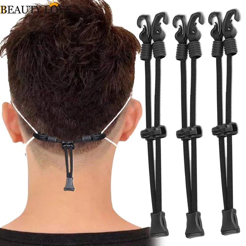 Đai Nối Dài Khẩu Trang Chống Trượt Thoải Mái Bảo Vệ Tai Đa Năng Có Khóa Điều Chỉnh / Dây Kéo Dài Bảo Vệ Tai