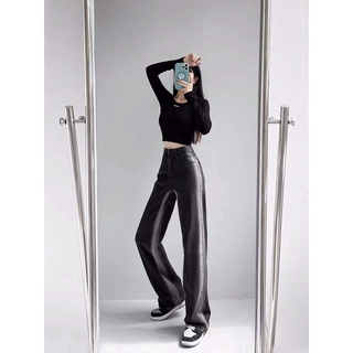 Quần bò ống rộng loang 2 bên TC6