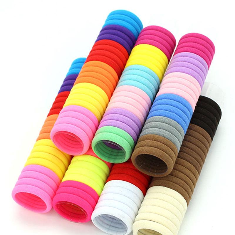 Set 100 dây thun cột tóc nhiều màu