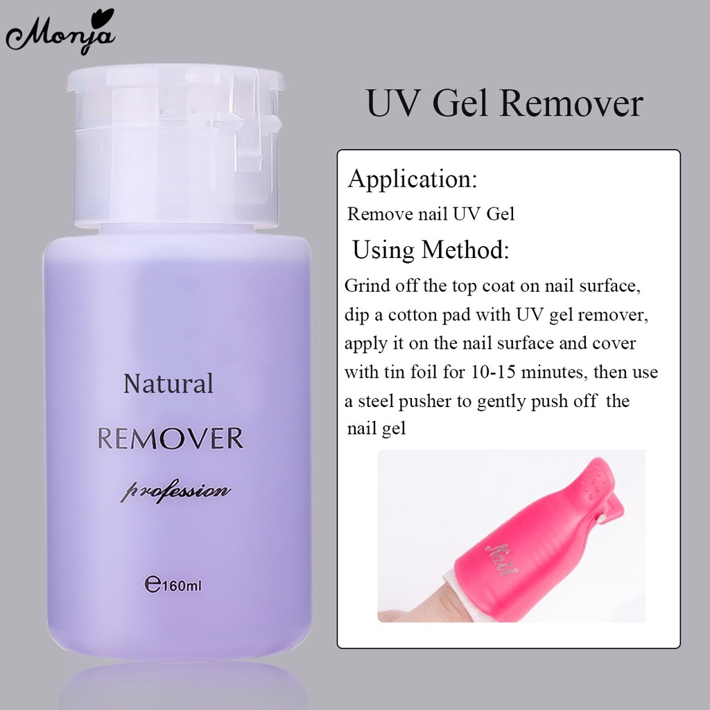 Dung Dịch Tẩy Sơn Móng Tay Chuyên Nghiệp Monja 160ml