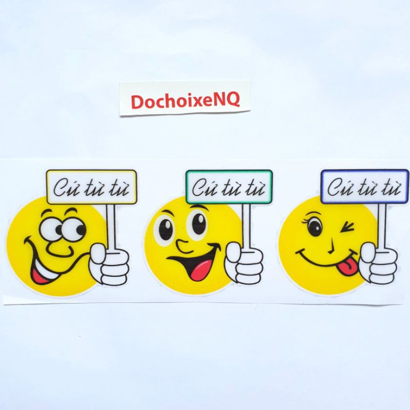 Bộ tem nổi chống nước Cứ Từ Từ siêu dễ thương