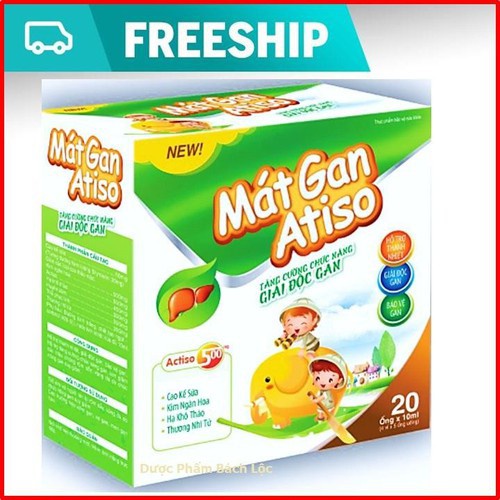 Siro Mát gan Atiso - Giúp giải độc gan, thanh nhiệt mát gan cho bé