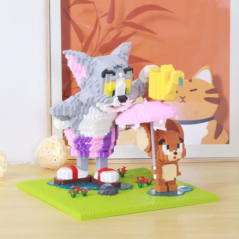 Đồ Chơi Lego Lắp Ráp Nhân Vật Hoạt Hình Tom and Jerry