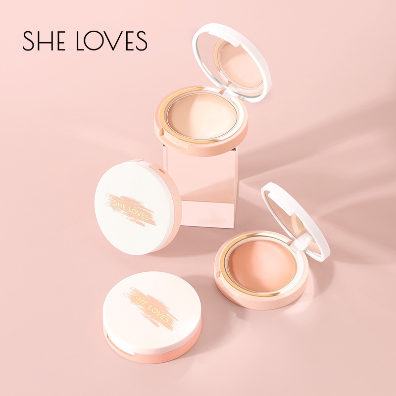 [Hàng mới về] Bảng kem che khuyết điểm SHE LOVES che phủ quầng thâm/ mụn vô hình hiệu quả
