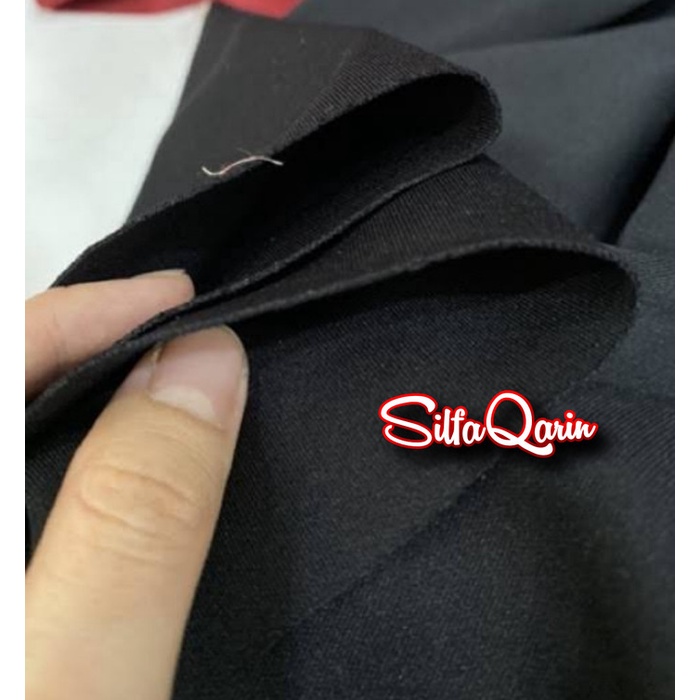 Vải Lặn Nhập Khẩu Từ Chất Liệu_ Đầm / Áo Blouse Etc.- Đen