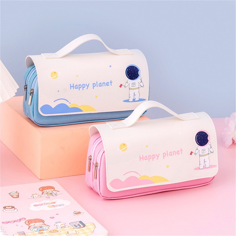 Pen Bag Large Capacity Cute Portable Stationery Creative Space Box Pencil Smiggle Case