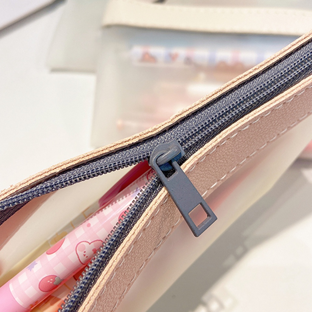 Túi Đựng Bút Dạng Thạch Trong Suốt Chống Thấm Nước Cho Học Sinh/Văn Phòng