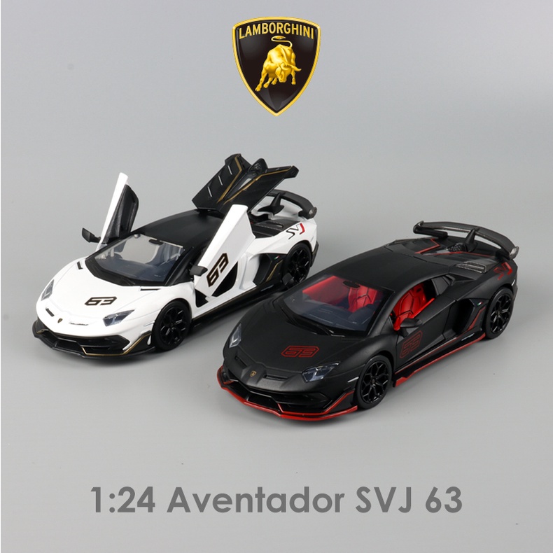 Xe mô hình Lamborghini Aventador SVJ 63 1:24 Caipo