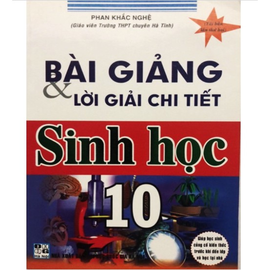 Sách - Bài giảng và Lời giải chi tiết Sinh học 10