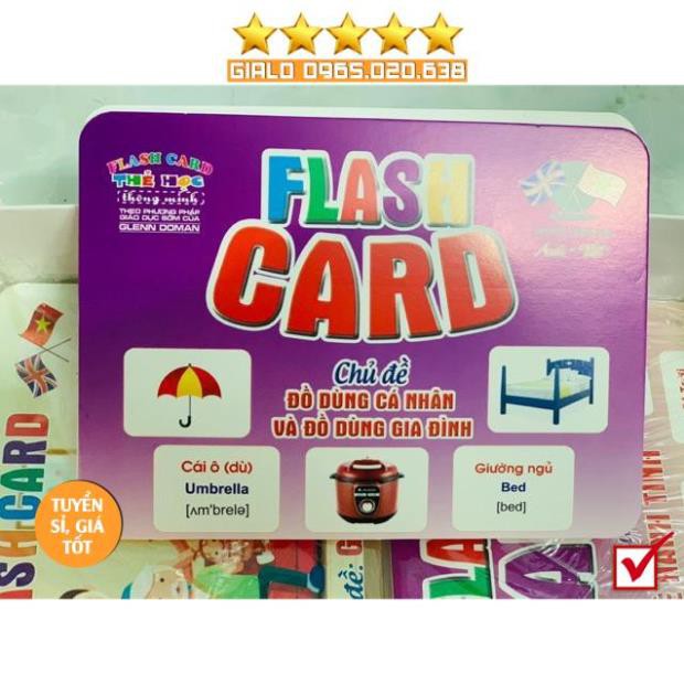 Thẻ học thông minh 18 chủ đề song ngữ chuẩn Glenn Doman Flashcard-Món quà học tập không thể thiếu cho các bé