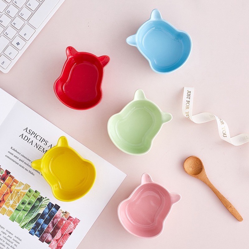 Bát Ăn Dặm Gốm Sứ Hình Gấu Pooh Mini Cute Cho Bé, Bát Ăn Dặm Kiểu Nhật Chất Liệu Cao Cấp