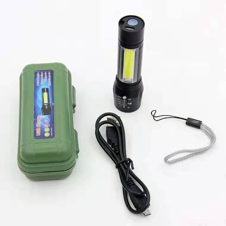 ĐÈN PIN MINI SIÊU SÁNG  CAO CẤP CÓ ZOOM LED COB