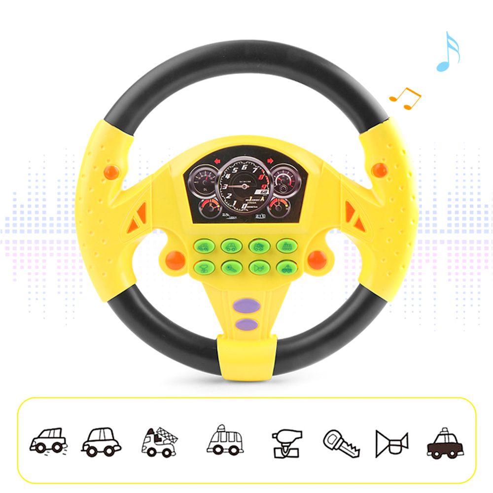 Đồ Chơi Vô Lăng Xe Đẩy Có Đèn Và Âm Thanh Giáo Dục Sớm Cho Bé