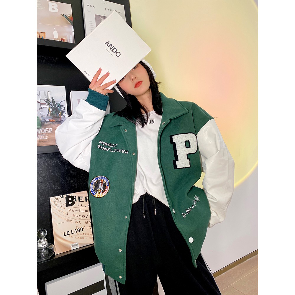 🔥🔥Áo khoác Bomber,Varsity Jacket chất liệu cao cấp 3 màu