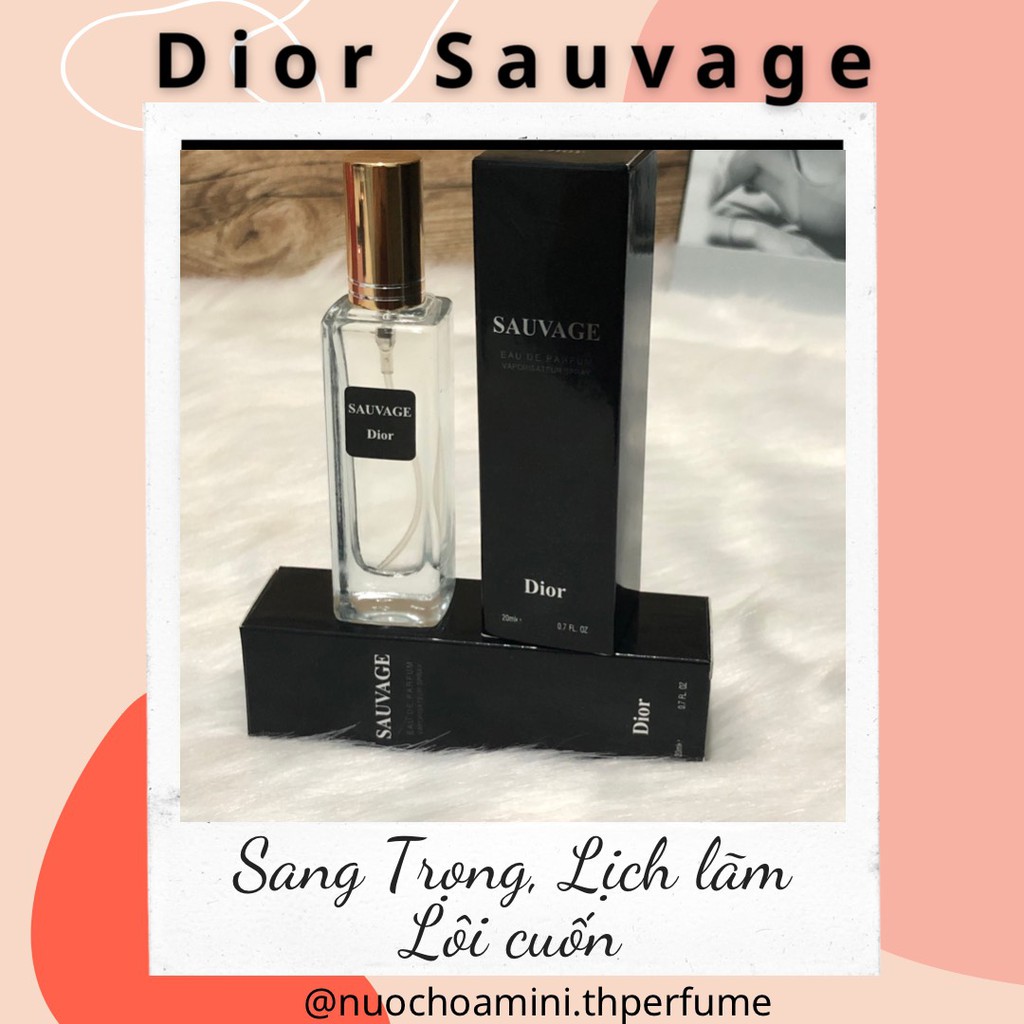 Nước Hoa Nam Mini D-i-o-r Sau-vage 20ml (mẫu 5D) | BigBuy360 - bigbuy360.vn