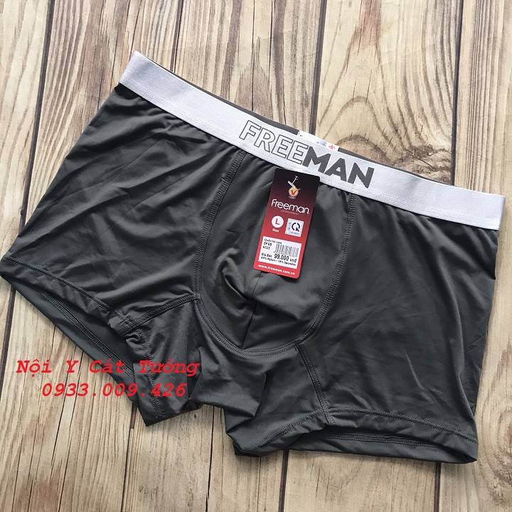 Quần Lót Nam Dạng Đùi Thun Lạnh FREEMAN Boxer ( giao màu ngẫu nhiên)