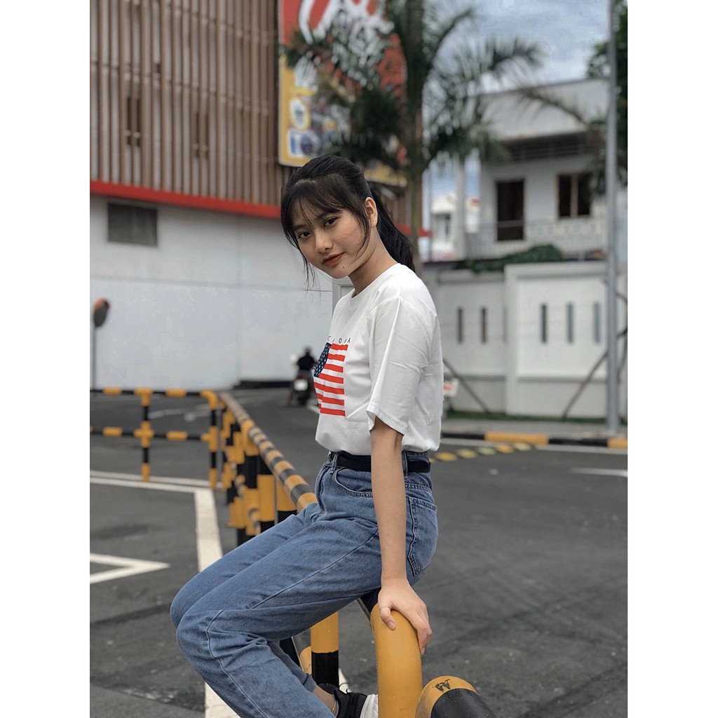 [Sỉ] Áo Thun Cờ Mĩ UNISEX