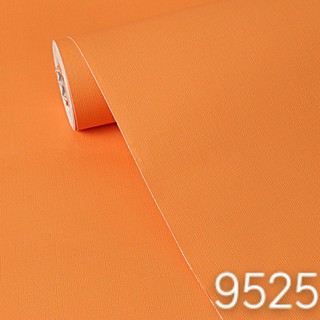 Giấy dán tường be trơn màu vàng cam đậm vân sần  , khổ 45cm cuộn dài 10m