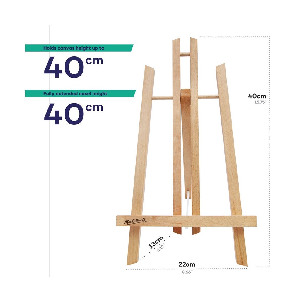 Giá Vẽ Gỗ Để Bàn Mont Marte MEA0014 - 40x22x23.5cm - Tabletop Display Easel Signature - Medium