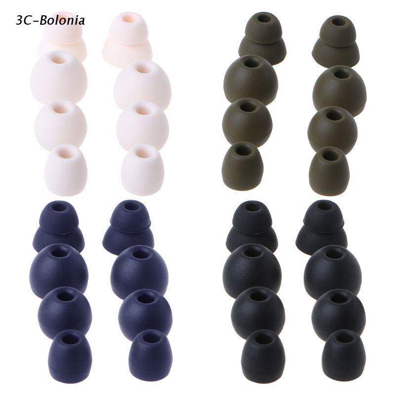 Set 4 Cặp Đệm Tai Nghe Bằng Silicone Mềm Cho Tai Nghe 90% In-ear Dành Cho Powerbeats