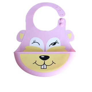 Yếm silicon cho bé in hình cute (sỉ, lẻ)