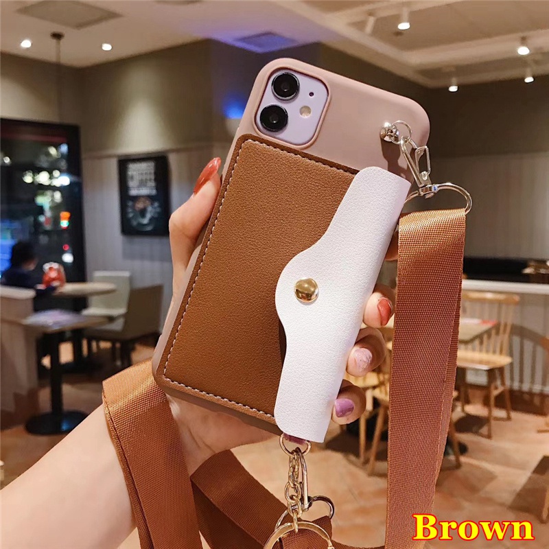 Ốp điện thoại kèm ví và dây đeo chéo cho samsung galaxy a50 a50s a30s a30 a20 a70 a71 a51 a10 m10 hd36