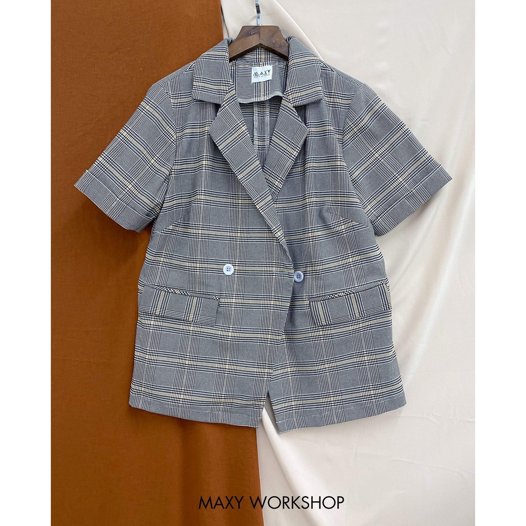 Tổng hợp áo blazer tay ngắn short blazer Maxy Workshop