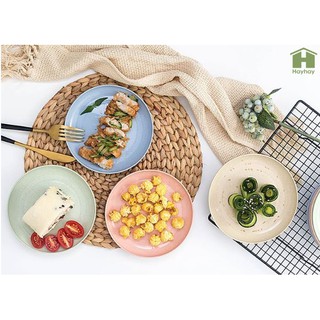 Dĩa tròn nhựa lúa mạch kích thước 15cm