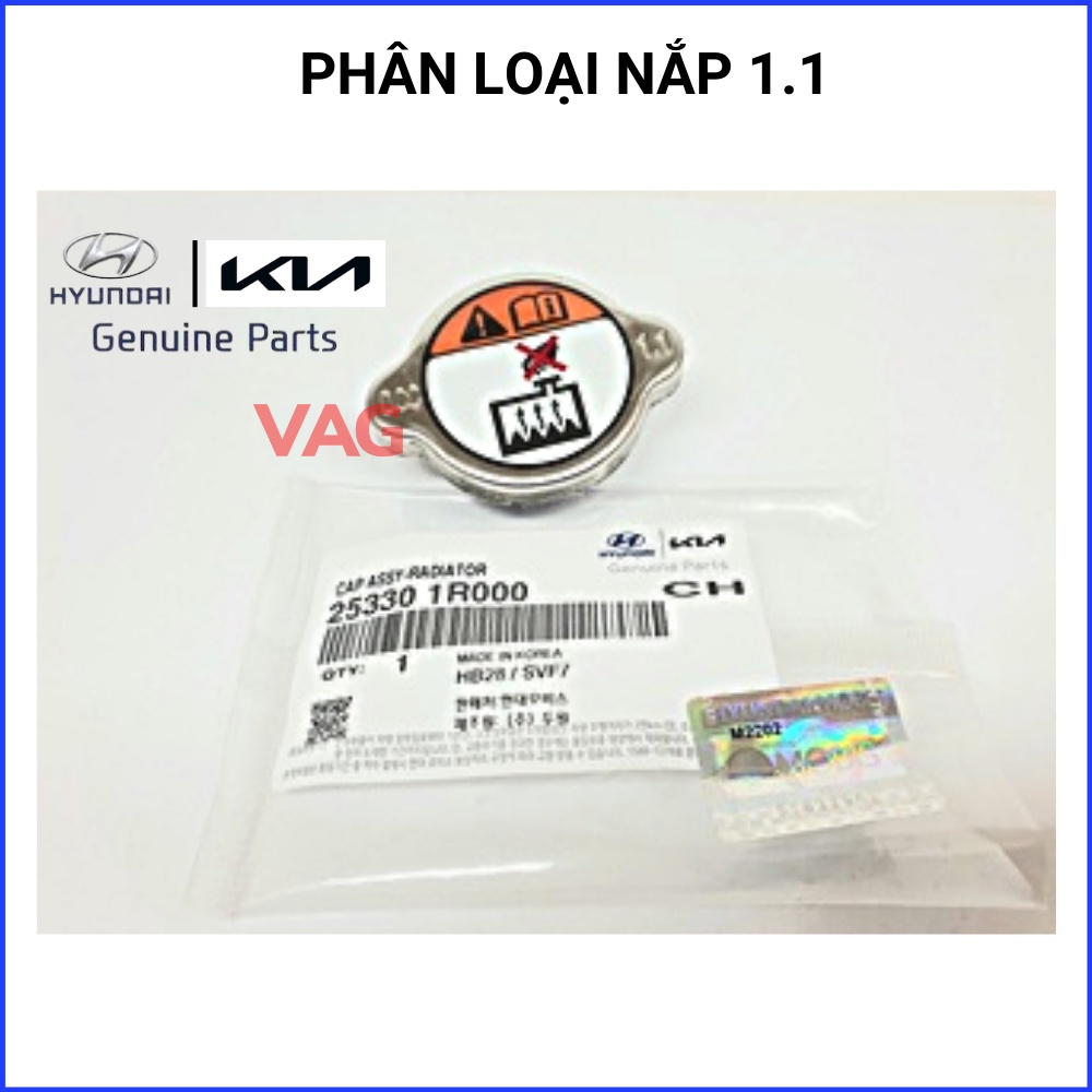 Nắp két nước Hyundai  0.9/ 1.1 Nhĩ to dùng cho Nhiều dòng xe Kia, Hyundai Mã 25330 17000