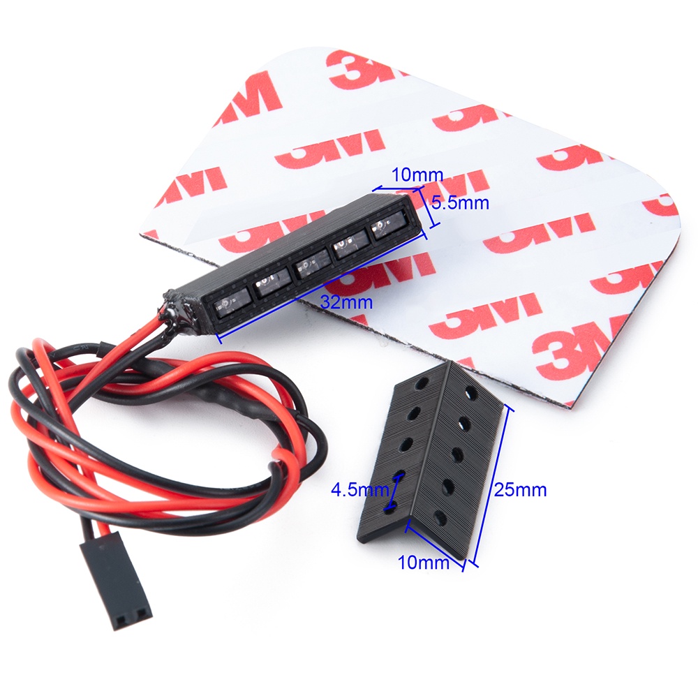 Thanh Đèn 32mm Cho Mô Hình Xe Điều Khiển Axial SCX10 90046 Wraith RR10 TRX-4 D90 Tamiya 1/10