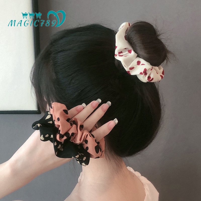Dây Buộc Tóc Phối Hình Trái Tim Thời Trang Cho Nữ