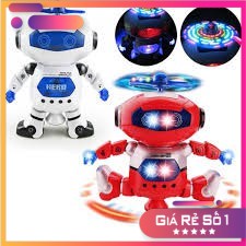 Robot biết nhảy hát xoay 360 độ 222-09 Toysery Walking Dancing Robot Toys for Kids - 360° Body Spinning Smartbuy