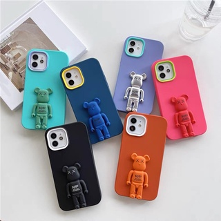 Ốp Điện Thoại Mềm Kèm Giá Đỡ Chống Sốc Hình Kaws 3D Cho iPhone 11 Pro MAX 7 8 Plus X XS MAX XR SE 2020
