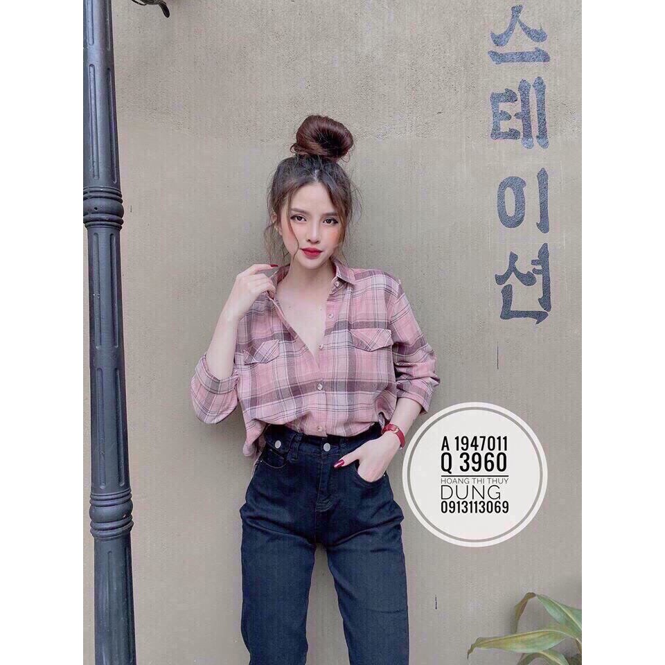 Áo sơ mi nữ oversize form rộng siêu xinh King168 vải lụa ko nhăn ko xù FF02