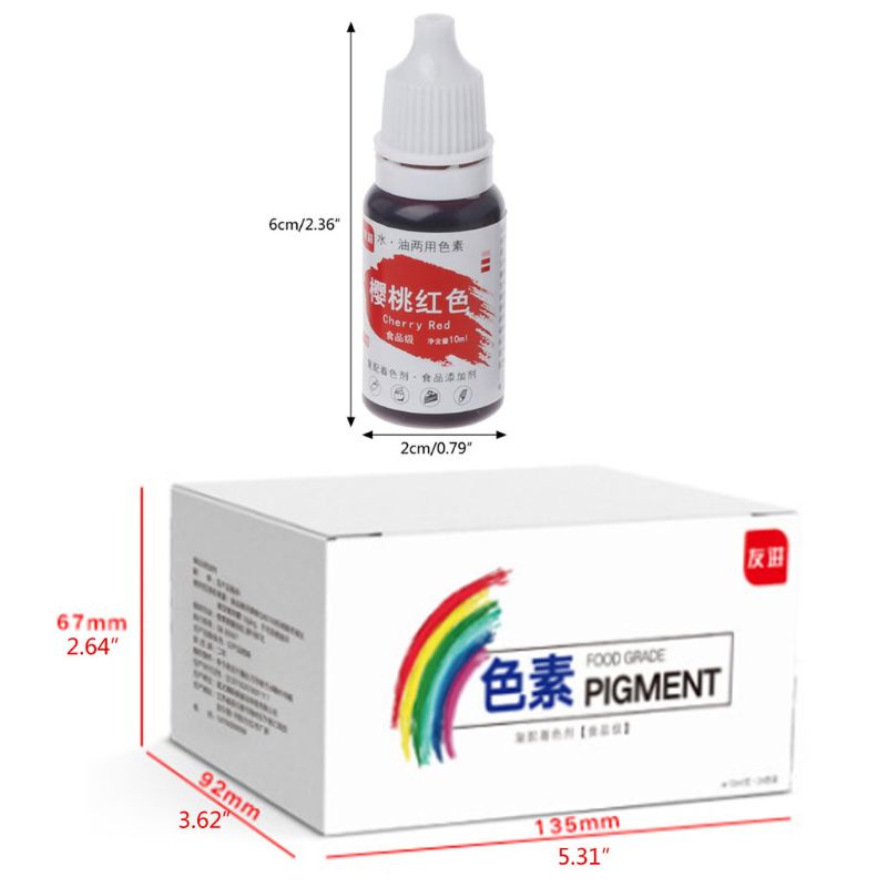 Kem Nhuộm Màu Thực Phẩm Dung Tích 10ml Dùng Làm Slime DIY