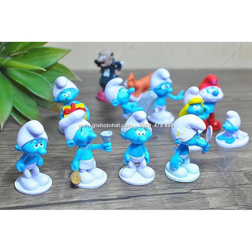 Bộ 12 Nhân Vật Xì Trum Và Phù Thủy Garmen - 7905