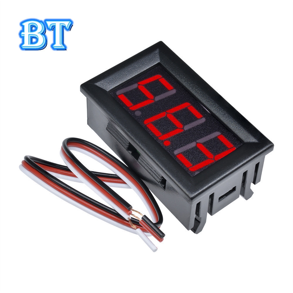Vôn Kế Điện Tử Màn Hình LED Đỏ DC 0V Đến 99.9V
