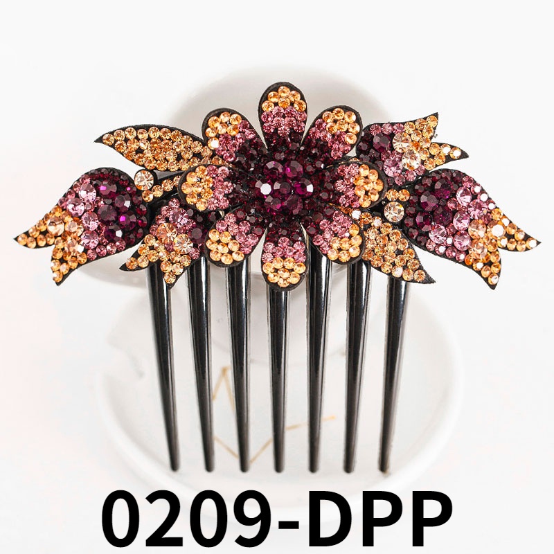 Cài Tóc Đính Đá Hình Hoa Xinh Xắn Chống Trượt Phong Cách Hàn Quốc Mới