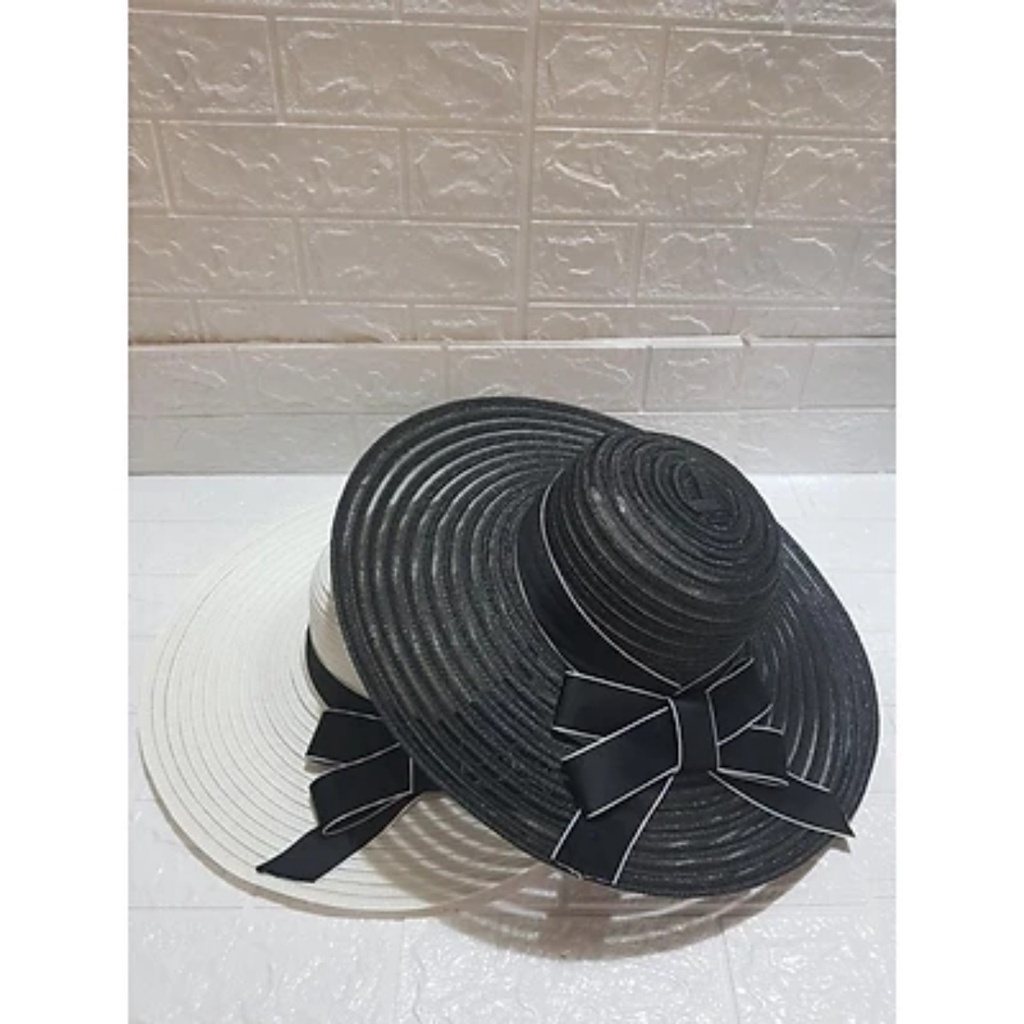 Mũ Cói thời trang đi biển Vành Rộng sang chảnh (giá sỉ)