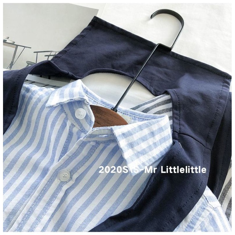 Áo Sơ Mi Kẻ Sọc Đứng Thời Trang Mùa Thu Cho Bé Trai