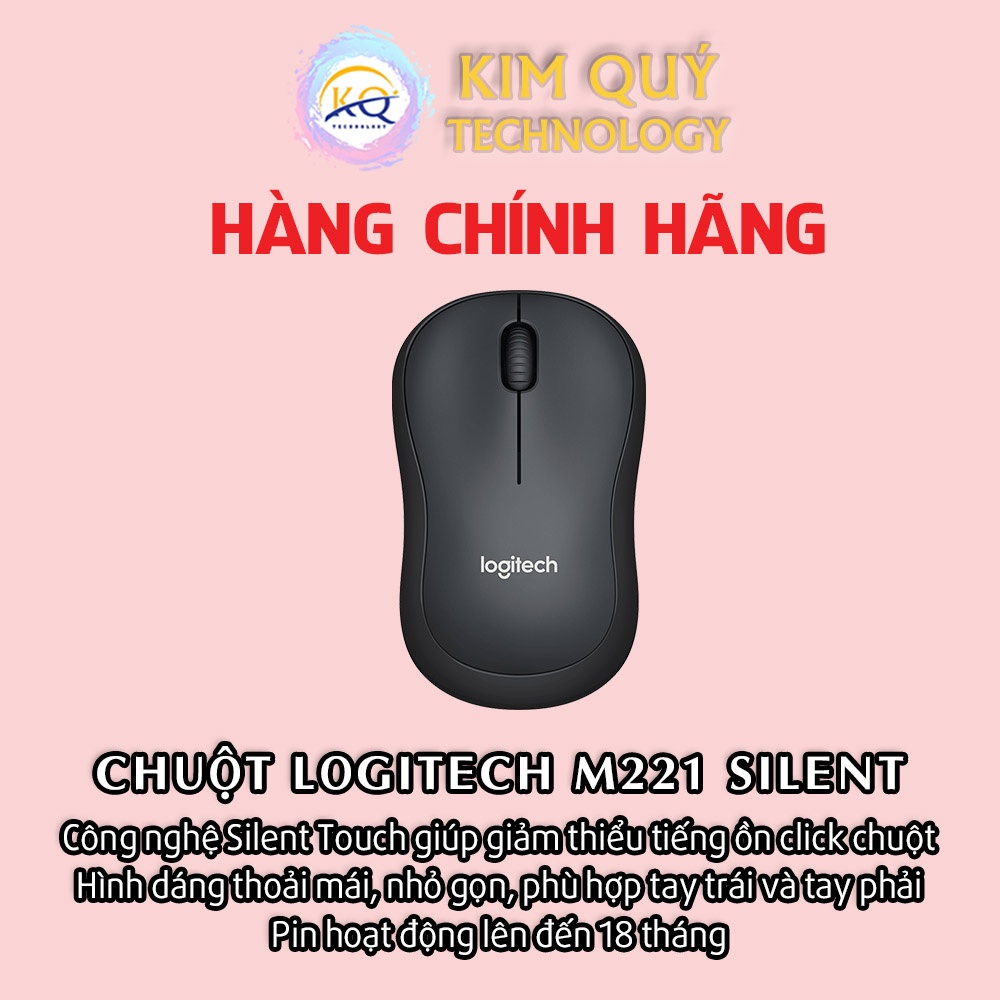 Chuột không dây Logitech M221 - Hàng chính hãng
