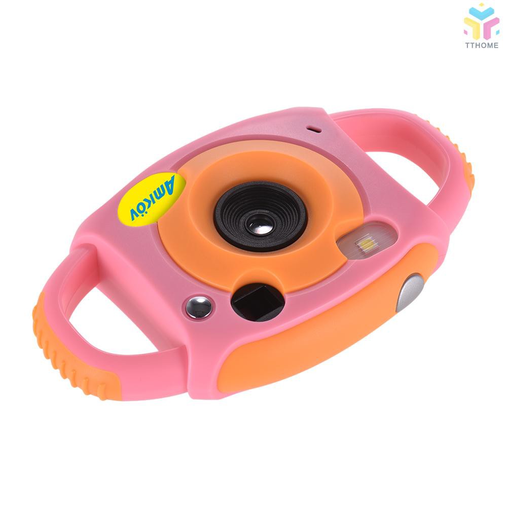 T&T Amkov Cute Digital Video Camera Max. 5 Mega Pixels Built-in Lithium Battery Christmas New Year Present for Kids Chil