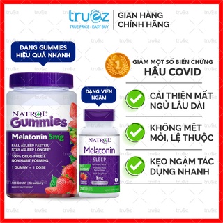 Kẹo ngủ ngon [Mỹ] Natrol Melatonin Sleep Gummies, hỗ trợ giấc ngủ [Chính hãng]