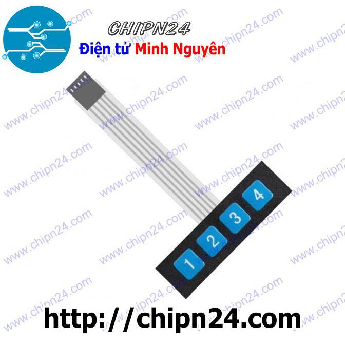 [1 CÁI] Module Bàn phím ma trận mềm 1x4